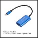 enregistrement et diffusion en Streaming en direct,carte d'acquisition vidéo en ligne,Compatible avec HDMI et type-c,Micro USB/USB 1080,HD 3.0 P - Type Type-C