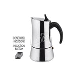 Ilsa Cafetière Espresso Elly 4 tasses pour induction Inox 18 10 00880040