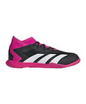 adidas Unisex Youth Predator Accuracy.3 Indoor Football Boots, Core Black/Ftwr White/Team Shock Pink 2, 12 UK