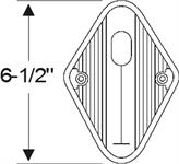 Steele Rubber Products 40-0106-24 Floorplate,handbrake BLACK