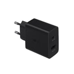 Samsung 35W PD StrömadapterDuo (USB-C, USB-A) Väggladdare bulk -Svart