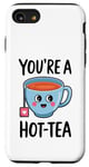 Coque pour iPhone SE (2020) / 7 / 8 Jeu de mots amusant pour la Saint-Valentin You're a Hot Tea