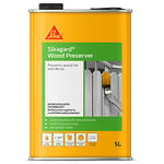 Sika Sikagard Wood Preserver – Prevents Wood Rot and Decay – Fast-Drying – Clear – 5 Litre