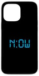 Coque pour iPhone 13 Pro Max Graphique bleu « The Time Is Now »