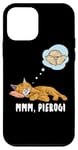 iPhone 12 mini Cat dreaming about Pierogi Polska Polish Food Mmm Pierogi Case