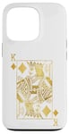 Coque pour iPhone 13 Pro Lucky Poker Cards Knight King of Diamonds Game Casino