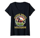 Womens Hanoverian Horse Riding Hanoverian V-Neck T-Shirt