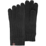 Gants Isotoner  Gants Homme Maille Côtelée Noir