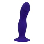 Loving Joy 6 Inch Silicone Dildo with Suction Cup Midnight Blue Adult Sex Toy