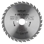 wolfcraft TC Circular Hand Saw Blade, Green Series I 6379000 I Fast, Medium-coarse cuts