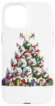 Coque pour iPhone 15 Christmas Tree Samoyed Dog Sammies