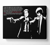 Movie Quote Dogs The Path Canvas Print Wall Art - Double XL 40 x 56 Inches