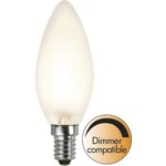 Dimbar LED-lampa sockel E14 35W C35 FROSTED 2700K