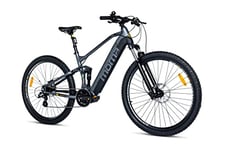 Moma Bikes VTT Electrique VAE, EMTB 29" Moteur Central, Full Suspension, SHIMANO ALTUS 8 Vitesses & Freins a disque Hydraulique Batterie Intégrée Ion Lithium 48V 13Ah