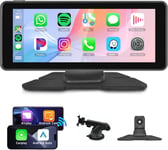 Sans Fil Apple Carplay Android Auto Autoradio Portatif 6.86 Pouces Ecran Tactile Portable Autoradio Avec Apple Airplay/Android Cast/Bluetooth/Fm Sender/Google/Gps/Siri/Aux/Usb/Tf 7V-32V