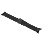 (Black)Magnetic Mesh Loop Bands For Google Pixel Watch Band Metal Adjust SLS