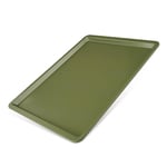 Zenker 7457 Plaque à pâtisserie verte éco-responsable, Plaque à four en acier anti-adhésif, ILAG, Cire de carnauba, 42 x 32 x 1,5 cm