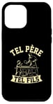 Coque pour iPhone 13 Pro Max Tel père tel fils accessoire tennis de table ping pong