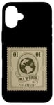 Coque pour iPhone 16 Plus Collectionneurs de timbres amusants Philatélie All World pour homme