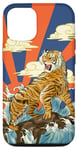 iPhone 13 Oriental Japanese Tiger in the Land of Rising Sun Case