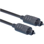 Premium Toslink Plug to Toslink Plug Fibre Optical Lead 1m