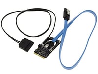 KALEA-INFORMATIQUE Adaptateur SATA vers mSATA avec alimentation pour le disque dur, pour remplacer un SSD mSATA par un HDD classique