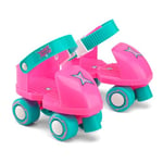 Xootz Beginner Quad Roller Skates for Kids, Boys & Girls, Pink