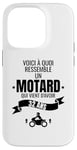 Coque pour iPhone 14 Pro idée cadeau pour un motard humour homme original 32 ans