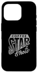 Coque pour iPhone 16 Pro Cafetière Barista Cafetière pour amateurs de caféine