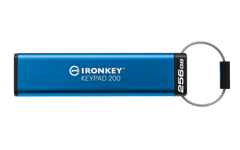 KINGSTON 256GB IRONKEY KEYPAD 200, FIPS 140-3 LVL 3 (PENDING) AES-256 ENCRYPTED (IKKP200/256GB)