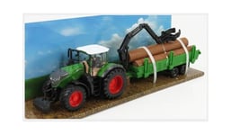 BURAGO BU31677 Fendt - 1050 Vario Tractor 2016 + Tree Transitaire And Wood -