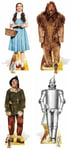 The Wizard of Oz Set of 4 Cardboard Cutouts Dorothy Lion Scarecrow & Tin Man