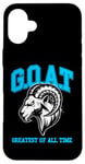 iPhone 16 Plus G.O.A.T. Shirt, Goat shirt, greatest of all time, retro rap Case