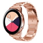 Samsung Galaxy Watch Active värjätty teräs ranneke - Ruusukulta Pinkki