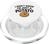 I Don't Know I'm Just A Potato Funny Kawaii Patate Saying PopSockets PopGrip pour MagSafe