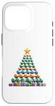 Coque pour iPhone 16 Pro Christmas Tree Haltère Poids Haltérophile Gymnase