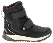 Jack Wolfskin Mixte Enfant POLAR BEAR TEXAPORE HIGH VC K Chaussure de Trail, Noir / Gris, 33 EU