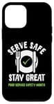 Coque pour iPhone 12 mini Server Safe Stay Excellent mois de la sécurité des services alimentaires