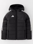 adidas Junior Tiro 24 Football Windbreaker Jacket - Black/white, Black, Size 15-16 Years