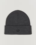 Fred Perry Merino Wool Beanie Dark Grey Marl