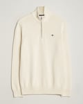 GANT Cotton Half Zip Cream