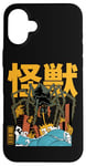 iPhone 16 Plus Kaiju Spider Monster Movie Japanese Art Retro Comic Case