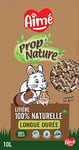 Aimé - Litière Petits Animaux PROP'Nature 10L - Litière Biodégradable et Super Absorbante à Granulés de Bois - Litière Lapin, Cochon d'Inde, Hamster, Souris, Cobaye - Jusqu'à 6 Semaines d'Utilisation