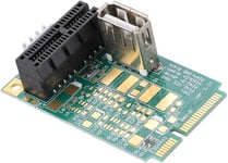 Carte Adaptateur Mini-PCI-E à PCI Express 1x, Carte de Conversion MPCIe-PCIe, pour Cartes PCI-e 4X / 8X / 16X / Ports USB