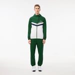 Lacoste Ensemble survêtement Tennis taffetas diamanté Taille 4XL Vert/blanc/bleu Marine