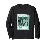 Halloween Accounting Office Inmate Funny Accountant Costume Long Sleeve T-Shirt