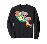 Cool Roller Skating Skate Girl 1970s Retro Roller Disco Sweatshirt