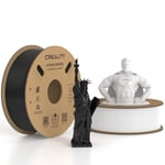 Creality Hyper PLA Filament 1.75 mm 2 KG, Haute Vitesse PLA 30-600 mm/s Filament d'imprimante 3D, Précision Dimensionnelle +/-0.03 mm, Lot de 2 Bobines de 1 KG (2,2 lb) PLA (Noir & Blanc)