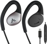 Resolve-L - ¿¿couteurs Lightning Filaires Ouverts ¿¿ Micro, Commandes Et Crochets Supra-Auriculaires, Conscience De L'Environnement, Pour Iphone 14/13/12 [Certifi¿¿ Mfi]