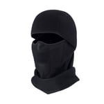 Balaclava / Skimaske med vindtæt fleece - Sort